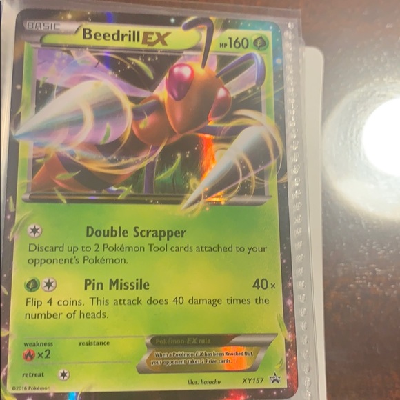 pokemon card beedrill ex M Beedrill ex Pokemon XY Black Star Promo Pokemon Center #XY158 PSA 10